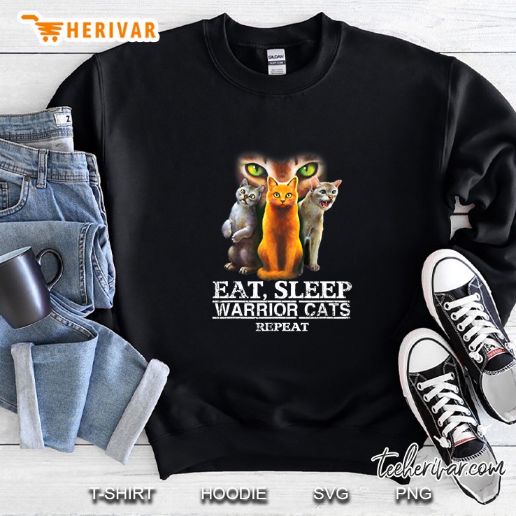 Eat Sleep Warrior Cats Repeat Sweatshirt