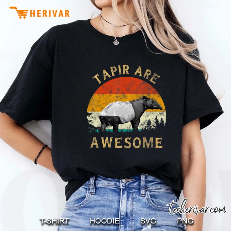 Tapir Are Awesome Vintage Version Ladies Tee
