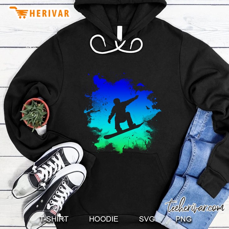 Snowboarding Silhouette Snow Boarders Hoodie