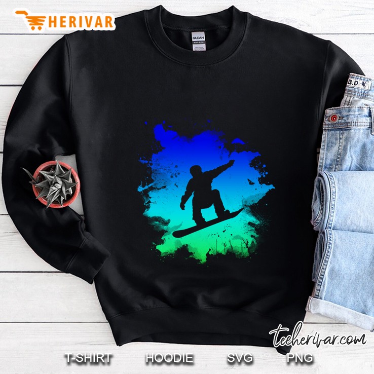 Snowboarding Silhouette Snow Boarders Sweatshirt