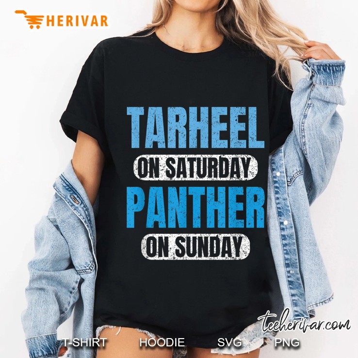 Tarheel On Saturday Panther On Sunday Ladies Tee