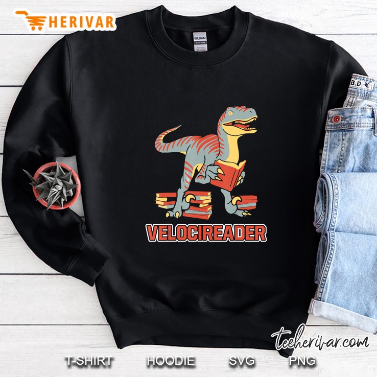 Velocireader Dinosaur Reading Books Sweatshirt