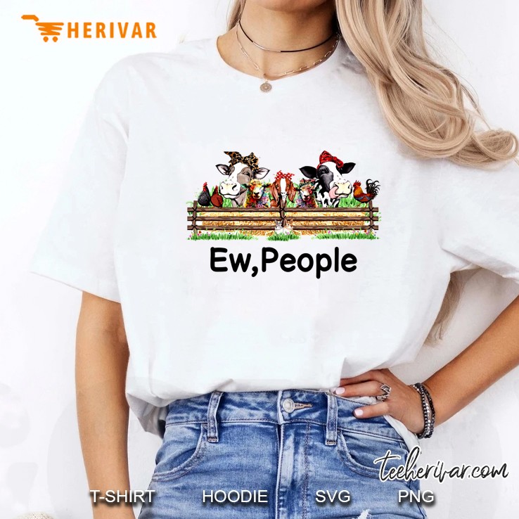 Ew People Farm Animals With Bandana Version Ladies Tee