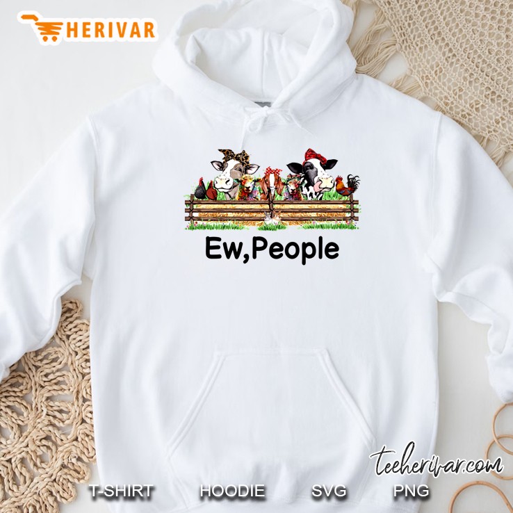 Ew People Farm Animals With Bandana Version Hoodie