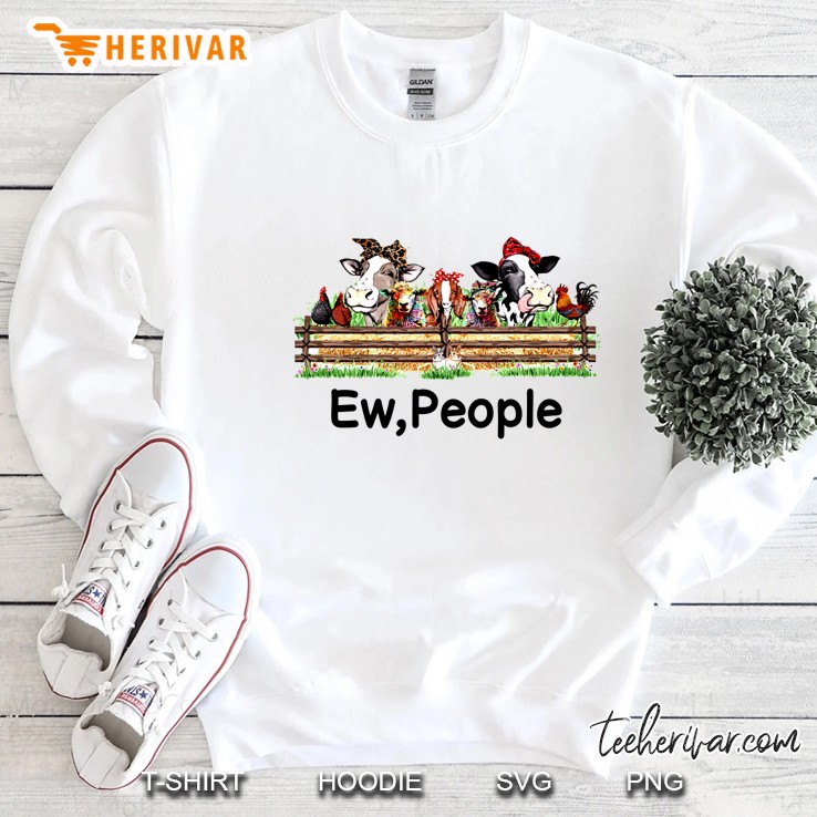 Ew People Farm Animals With Bandana Version Sweatshirt