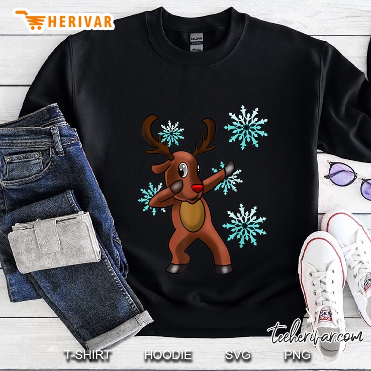Dabbing Rudolf Reindeer Christmas Sweatshirt