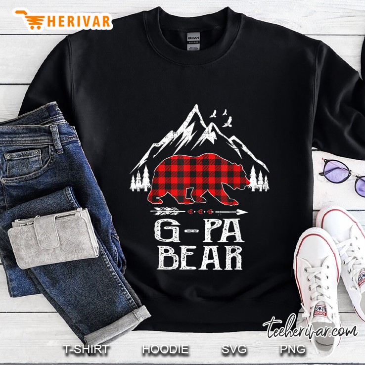 G-Pa Bear Red Plaid Bear Version Sweatshirt