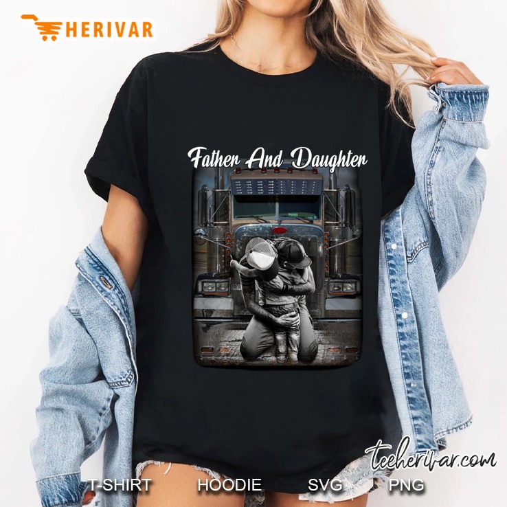 Father And Son Truck Driver Version Ladies Tee