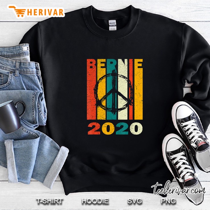 Bernie 2020 Bernie Sanders Peace Vintage Version Sweatshirt