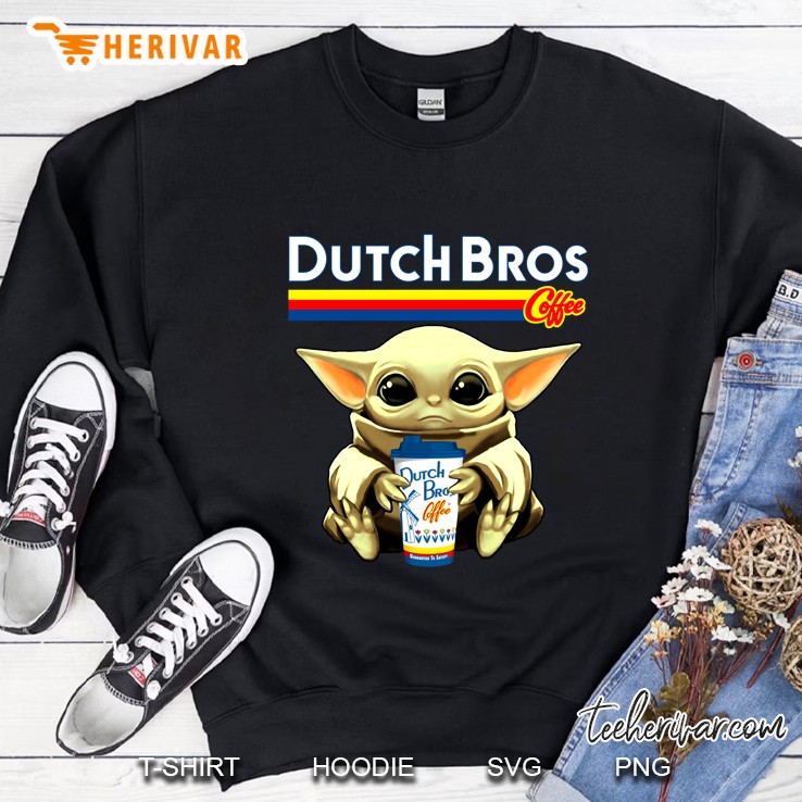 Dutch Bros Coffee Star War Baby Yoda Version Sweatshirt