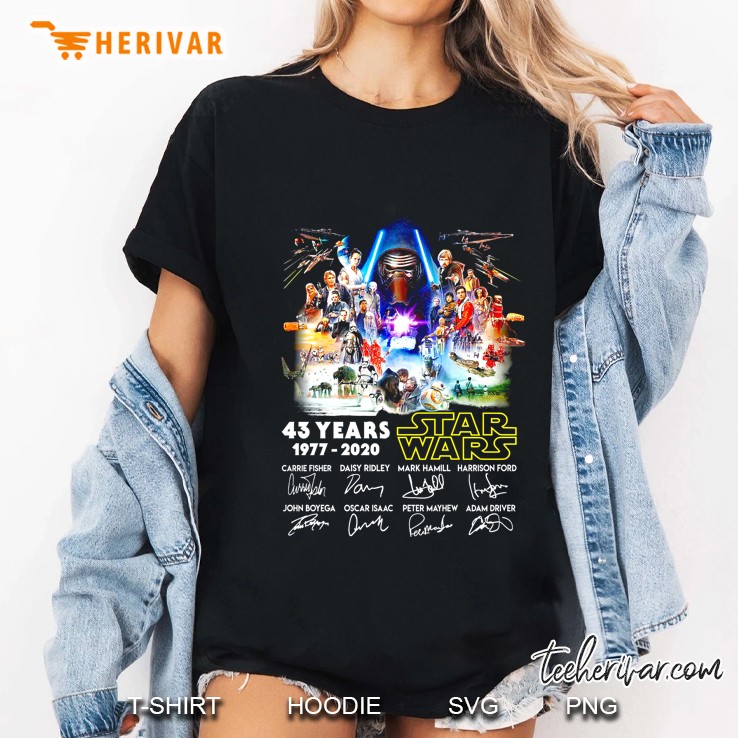 Star Wars 43 Years 1977-2020 Signatures Ladies Tee