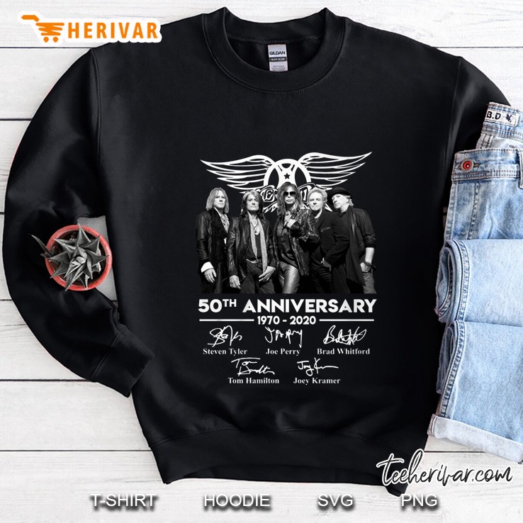 Aerosmith 50th Anniversary Signatures Version Sweatshirt