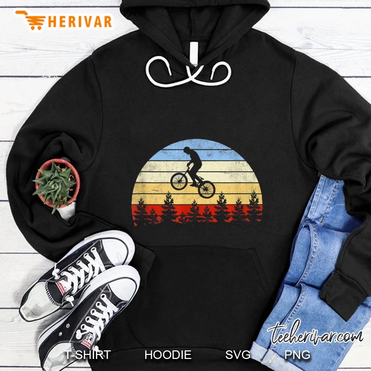 Mountain Bike Bicycle Rider Vintage Version Hoodie