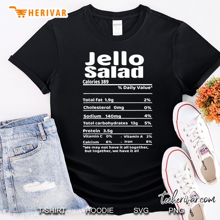 Jello Salad Nutrition Facts Shirt