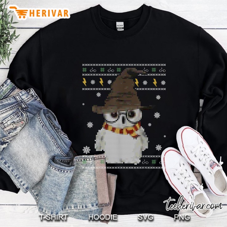 Funny Cute Owl Harry Potter Magical Wizard Christmas Sweatshirt