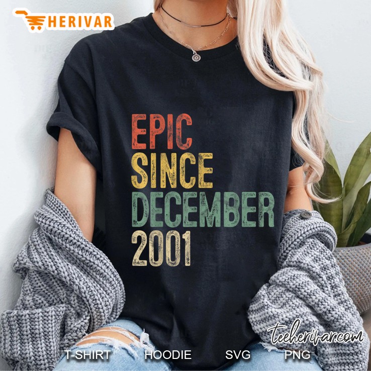 Epic Since December 2001 Vintage Version Ladies Tee
