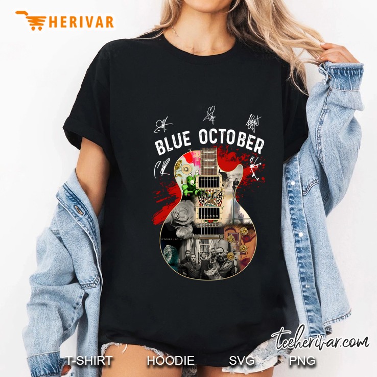 Blue October Guitar Version Ladies Tee