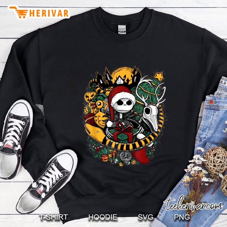 Naughty Santa Jack Skellington Nightmare Before Christmas Sweatshirt