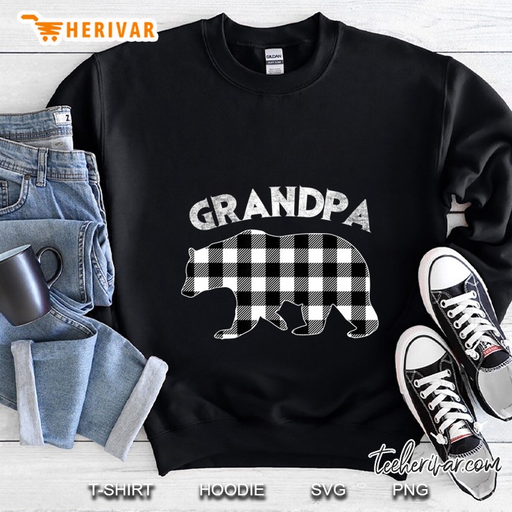 Grandpa Bear Plaid Bear Version Sweatshirt