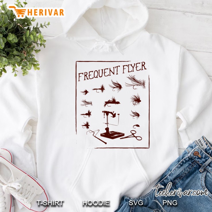 Frequent Flyer Fishing Fisherman Hoodie