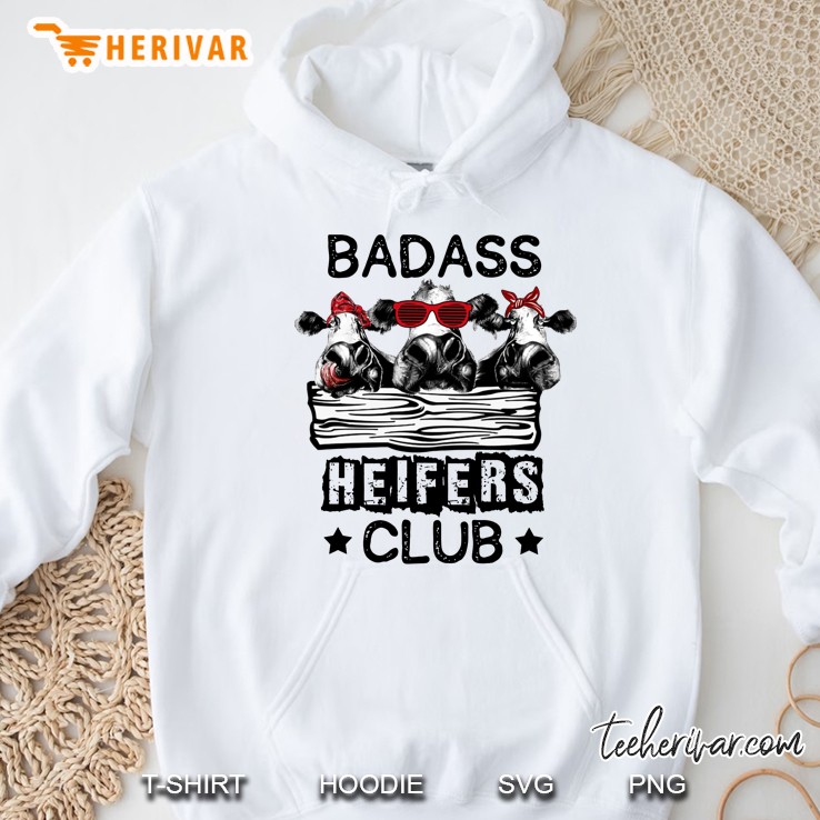 Badass Heifers Club White Version Hoodie