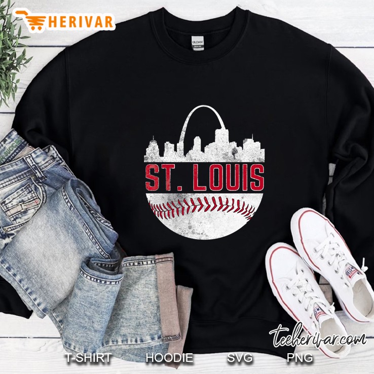 St Louis Baseball Skyline City Sweatshirt