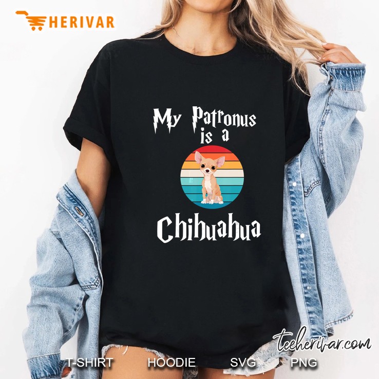 My Patronus Is A Chihuahua Vintage Version Ladies Tee