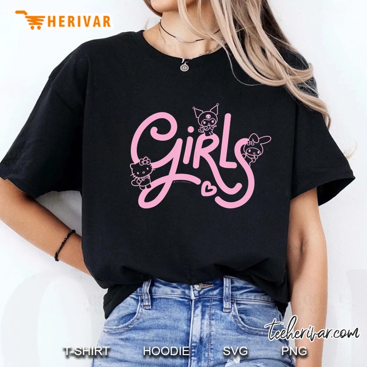 Girls Hello Kitty Melody Kuromi Ladies Tee
