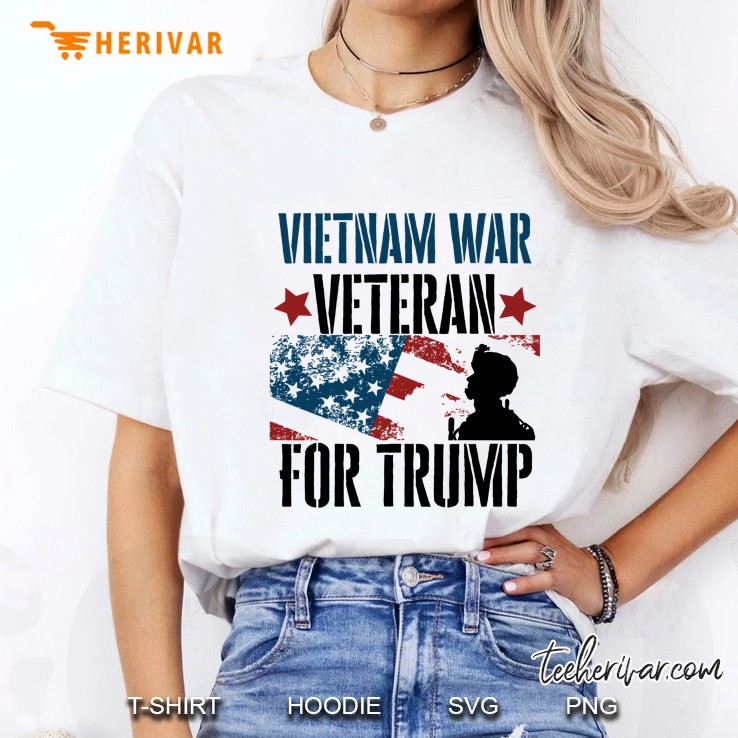 Vietnam War Veteran For Trump Ladies Tee