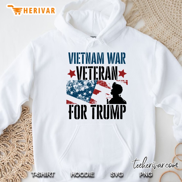 Vietnam War Veteran For Trump Hoodie