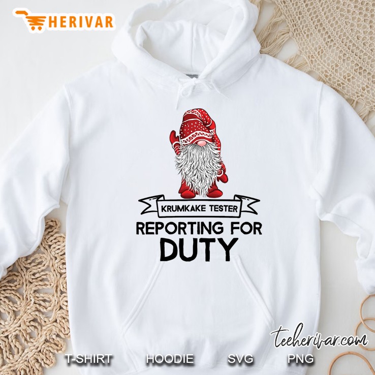 Krumkake Tester Reporting For Duty Swedish Gnome Hoodie