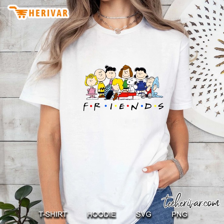Friends The Peanuts Movie Characters Version Ladies Tee