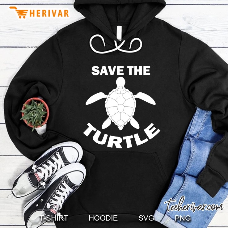 Save the Turtles Environmental Protection Black Version Hoodie