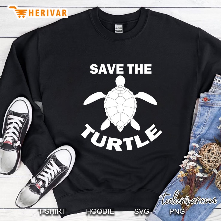 Save the Turtles Environmental Protection Black Version Sweatshirt
