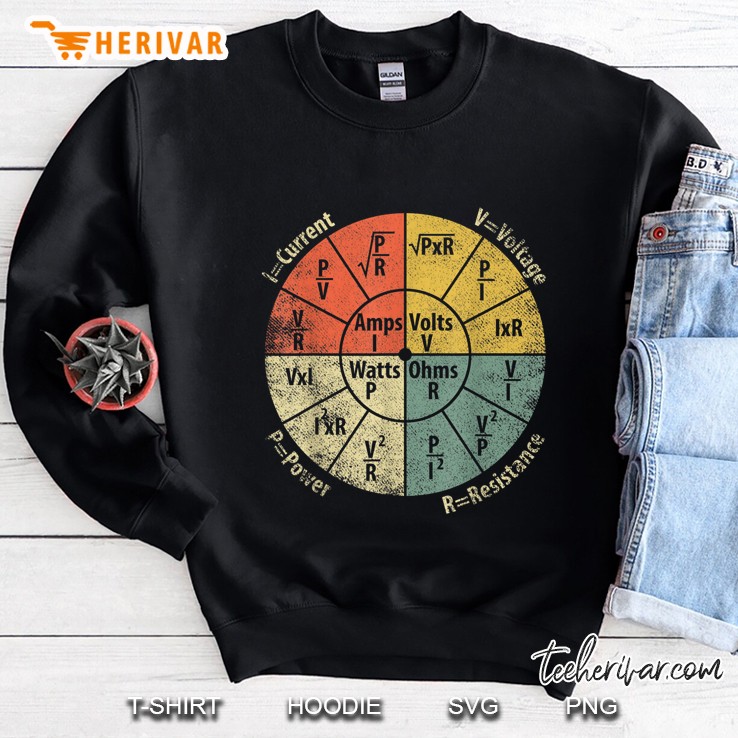 Electrical Diagrams Electronics Engineer Vintage Version Sweatshirt