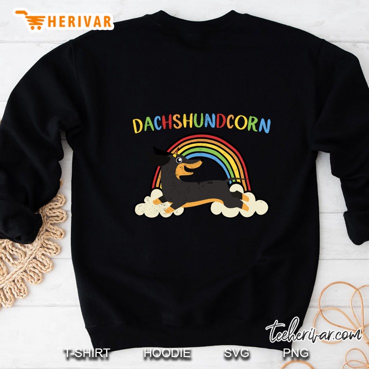 Funny Dachshund Dog Gift Dachshundcorn Version Sweatshirt
