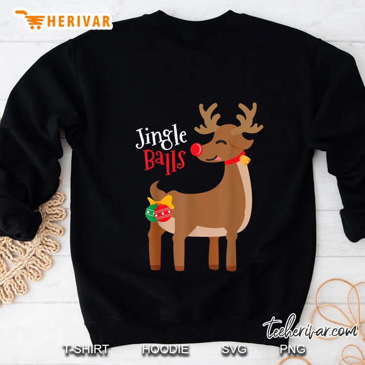 Jingle Balls Reindeer Christmas Sweatshirt