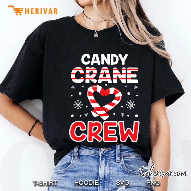 Candy Crane Crew Candy Cane Christmas Ladies Tee
