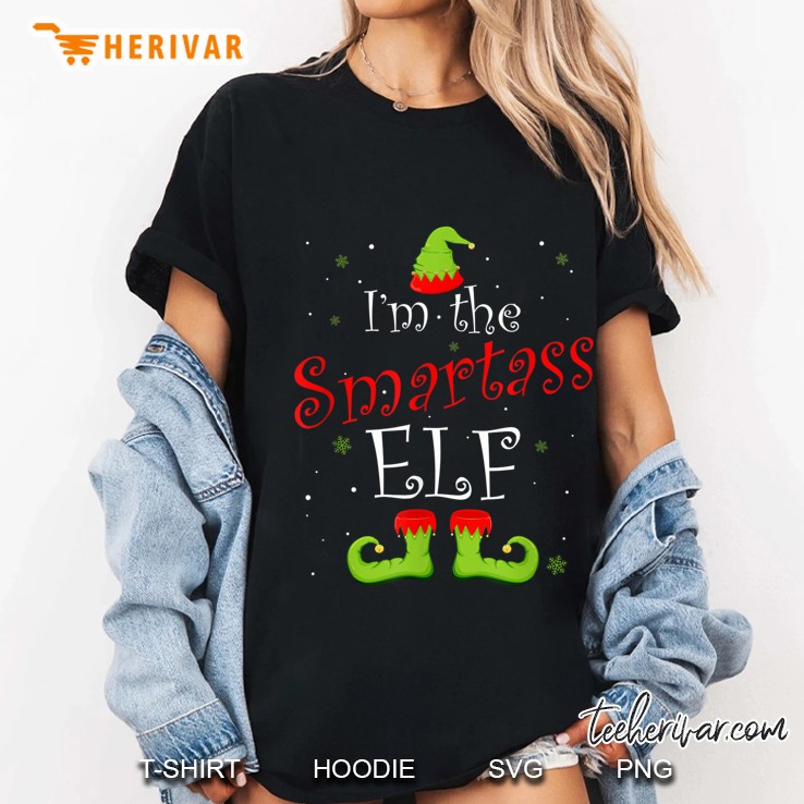 I’m The Smartass Elf Christmas Version2 Ladies Tee
