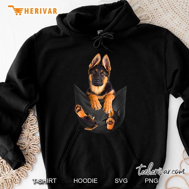 German Shepherd In Pocket Version2 Hoodie