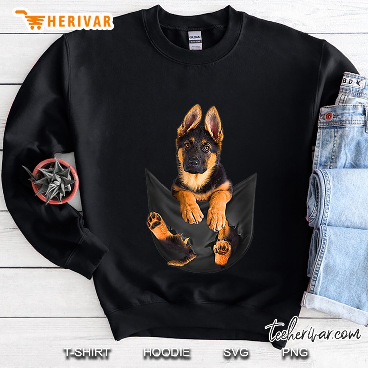 German Shepherd In Pocket Version2 Sweatshirt