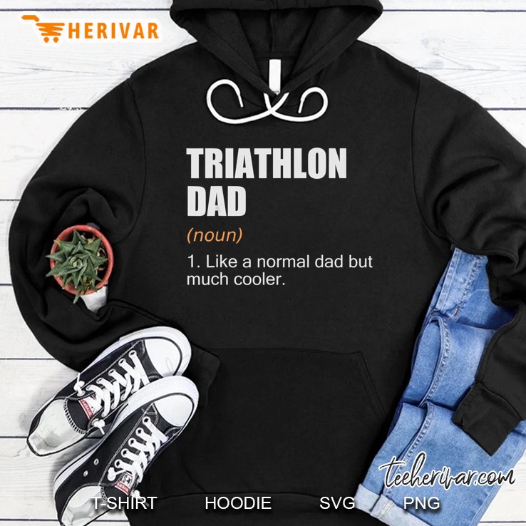 Triathlon Dad Like A Normal Dad But Much Cooler Hoodie