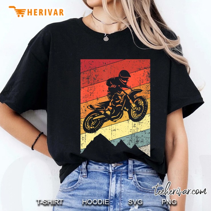 Motocross Dirtbike Vintage Version Ladies Tee