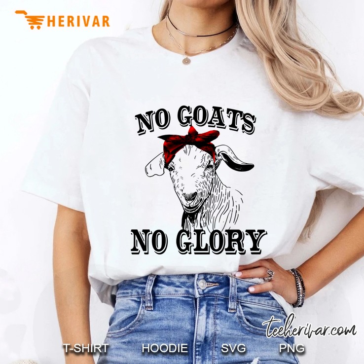 No Goats No Glory Bandana Goat Version Ladies Tee