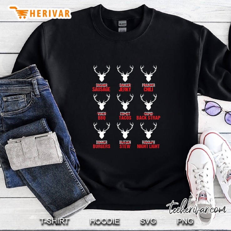 Sausage Jerky Chili Tacos BBQ Back Strap Burgers Stew Night Light Version2 Sweatshirt