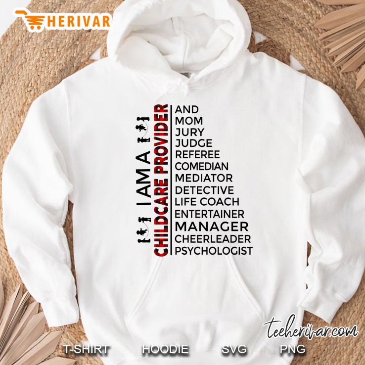 I Am A Childcare Proviver Red Plaid Version Hoodie