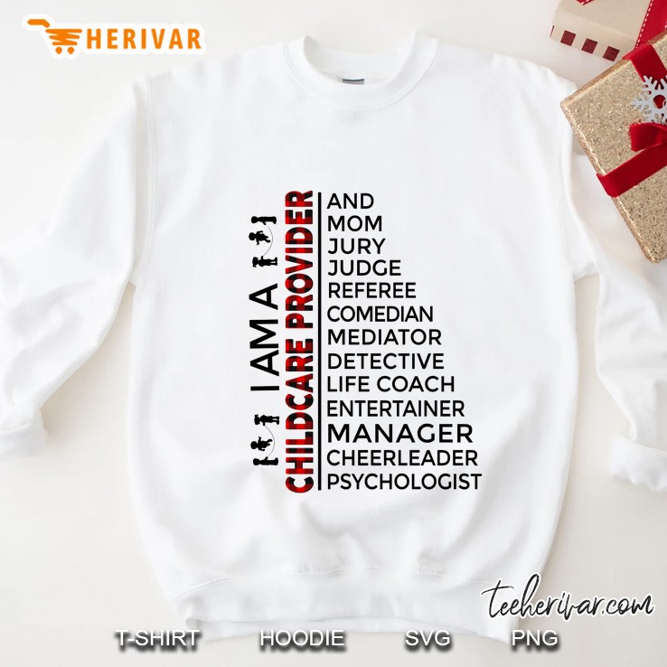 I Am A Childcare Proviver Red Plaid Version Sweatshirt