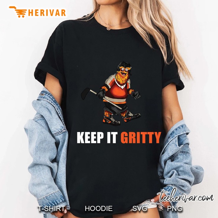 Keep It Gritty Flyers Mascot Version2 Ladies Tee