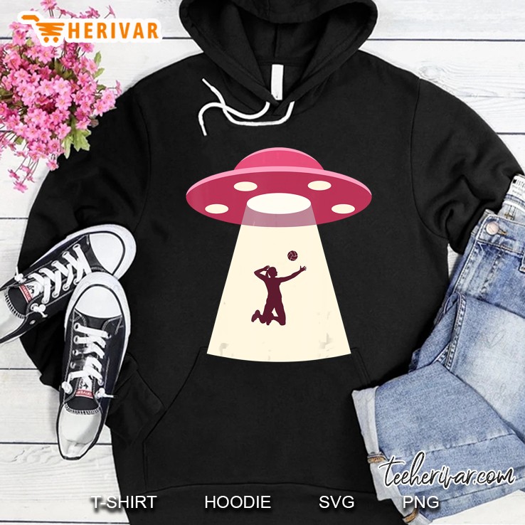 Funny Volleyball Player UFO Hoodie