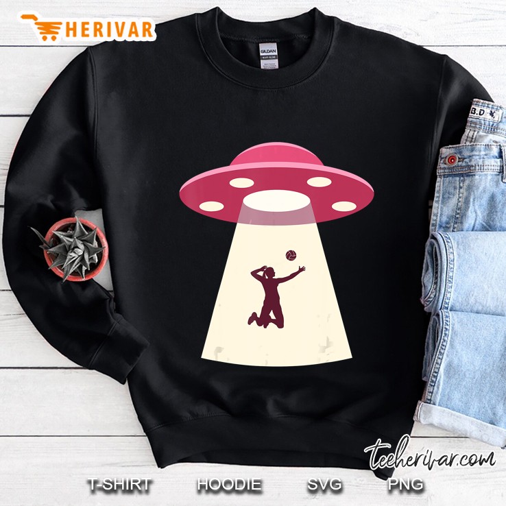 Funny Volleyball Player UFO Sweatshirt